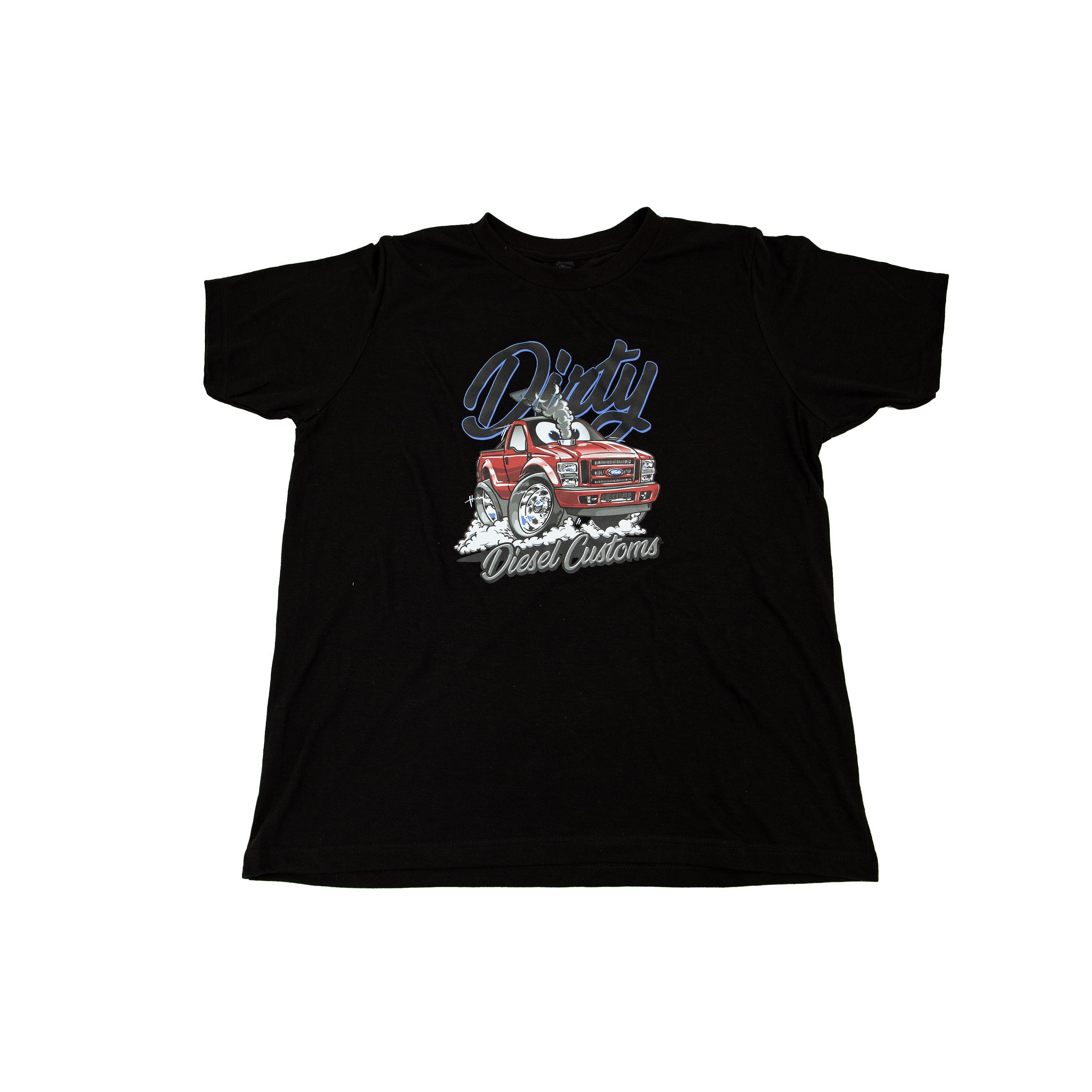 Adorable Kids T-Shirt with Dirty Diesel Cartoon Truck Graphic