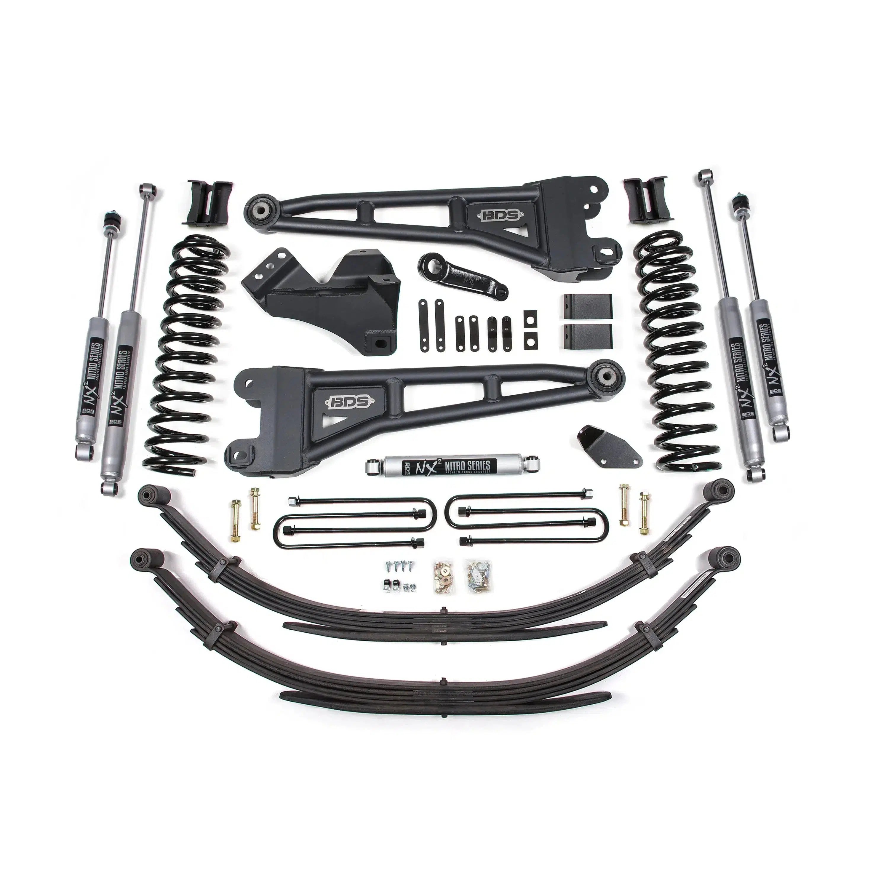 2005 - 2007 Ford F - Series 6.0L Powerstroke 4' Radius Arm Lift Kit (BDS1931H) - Upgrade Now!