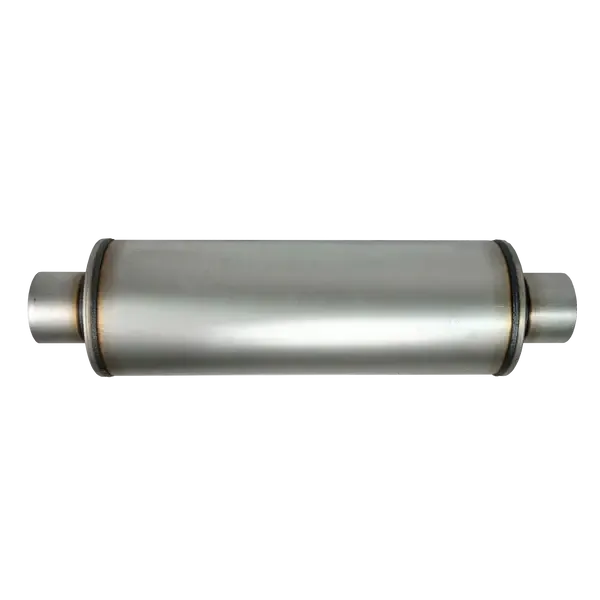 Flo~Pro Universal Aluminized 8" Round Fiberglass Muffler - Noise Reduction & No Performance Loss! (FLO-6195)