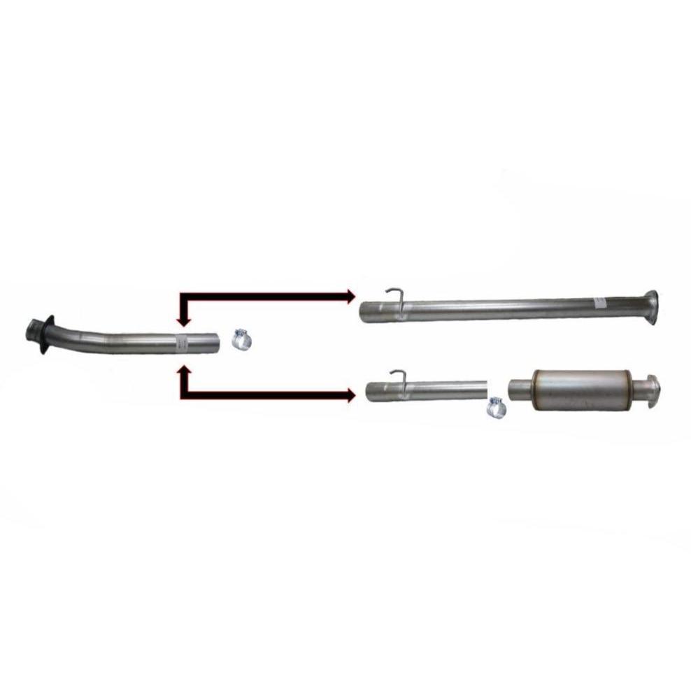 2020 - 2022 Ford F - 250/350/450 6.7L Powerstroke CAT & DPF Race Pipe Sale (FLO - 20342)