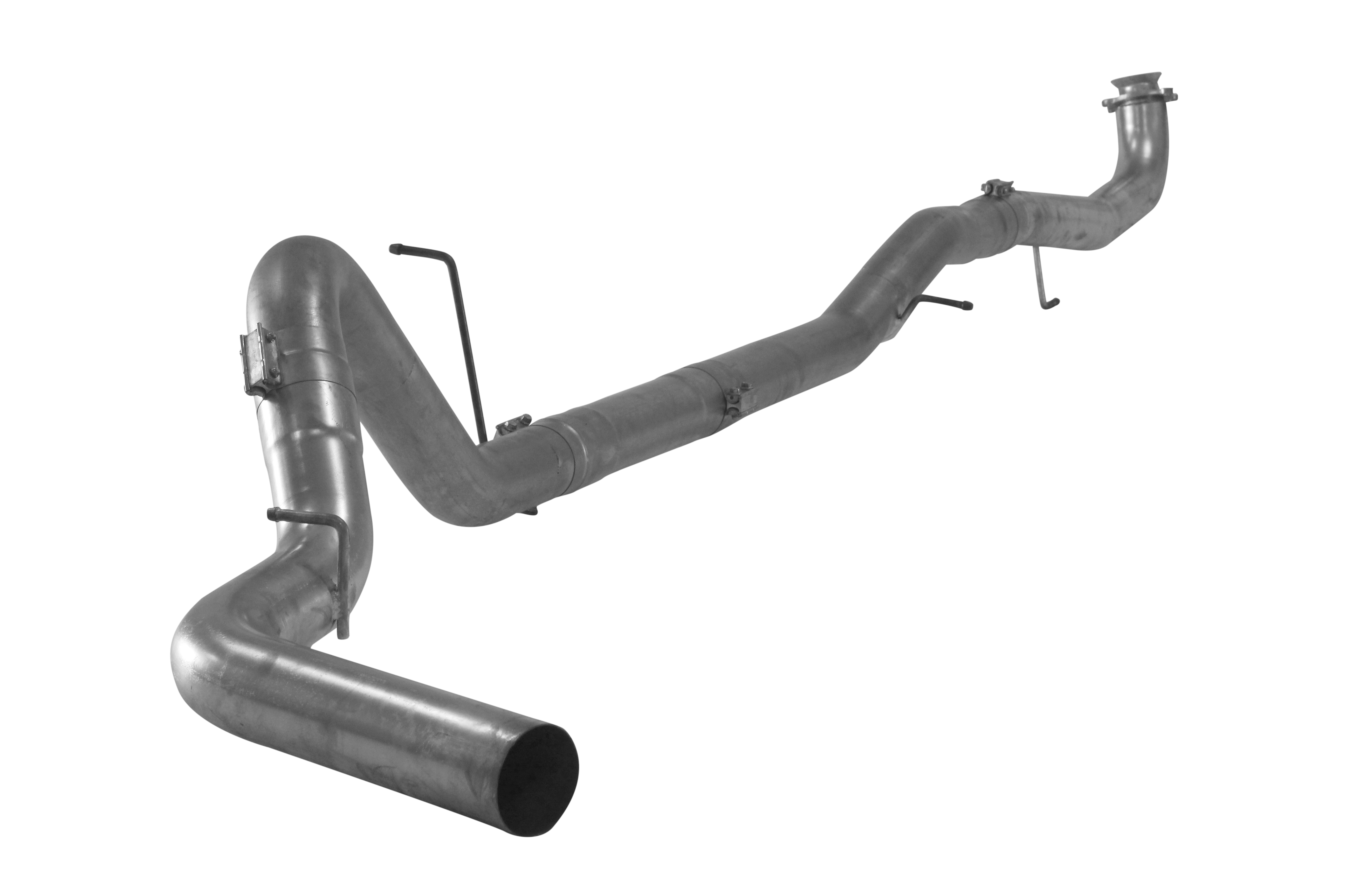 2017 - 2019 Duramax 5" High - Performance Downpipe Back Exhaust (No Muffler, FLO - 680NM)