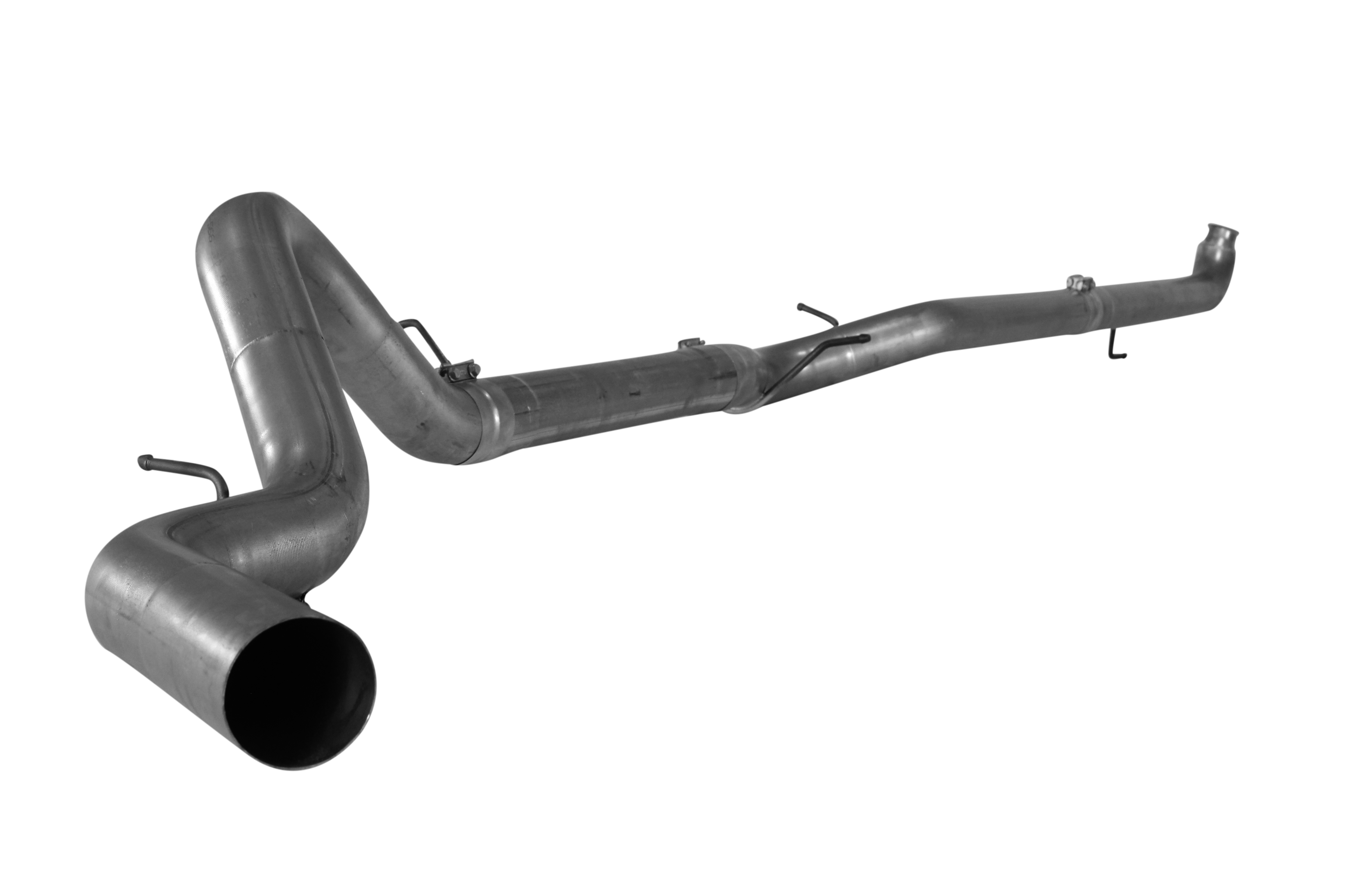 2007.5 - 2010 Duramax 4" Downpipe Back Exhaust (No Muffler) - FLO 834NM - Great Upgrade