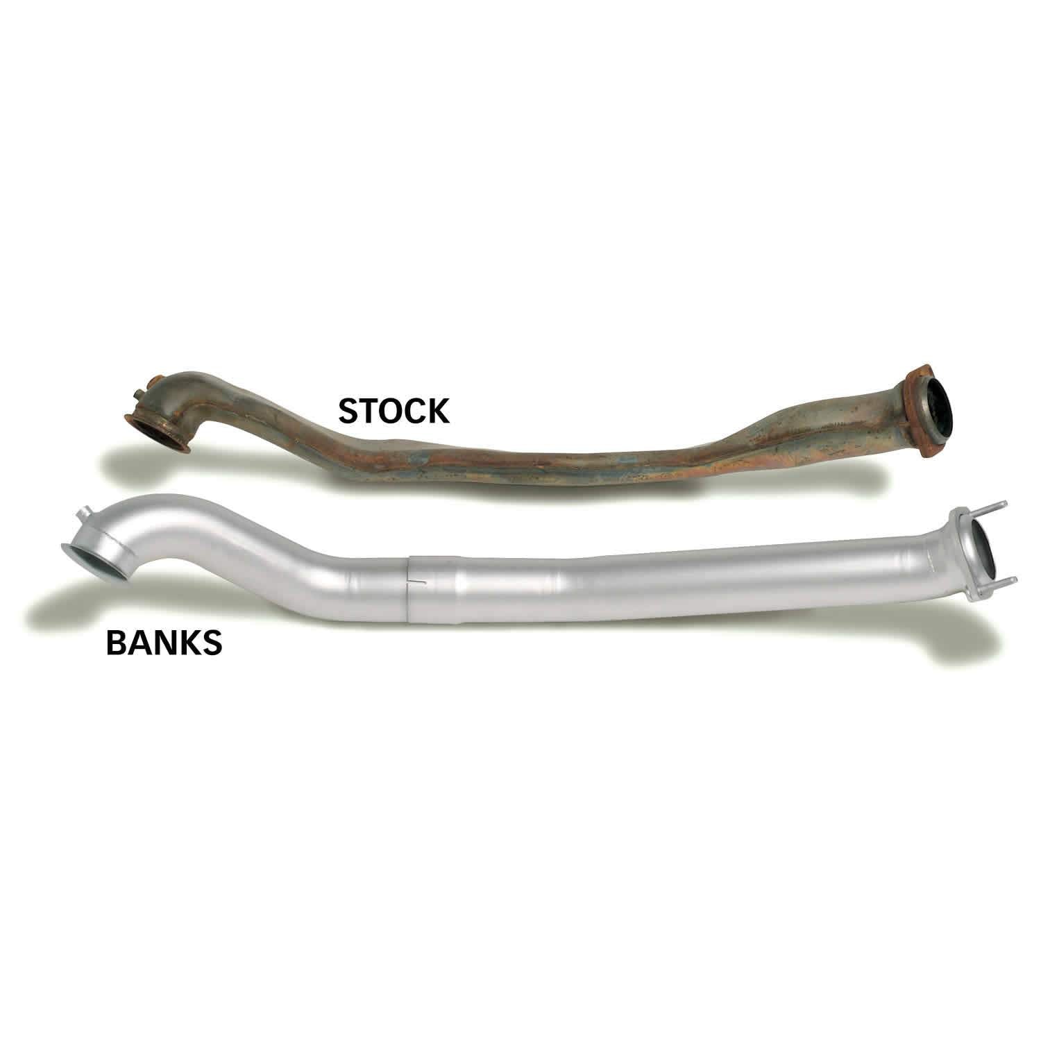 1994 - 1997 Ford F250/F350 7.3L Powerstroke 4 SS Turbo Back Exhaust System with Muffler (Hot Sale!)