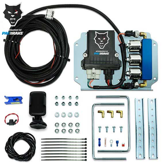 2003 - 2020 Cummins Premium Air Springs Combo: Wireless Controls + 1/2 Gal. Air Tank Kit (HP10002 - J - R - CB1)