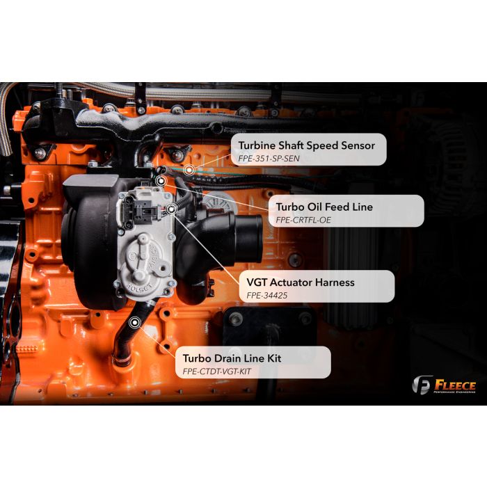2013 - 2018 Dodge Ram 6.7L Cummins Fleece Performance Holset VGT Cheetah Turbocharger for 700HP