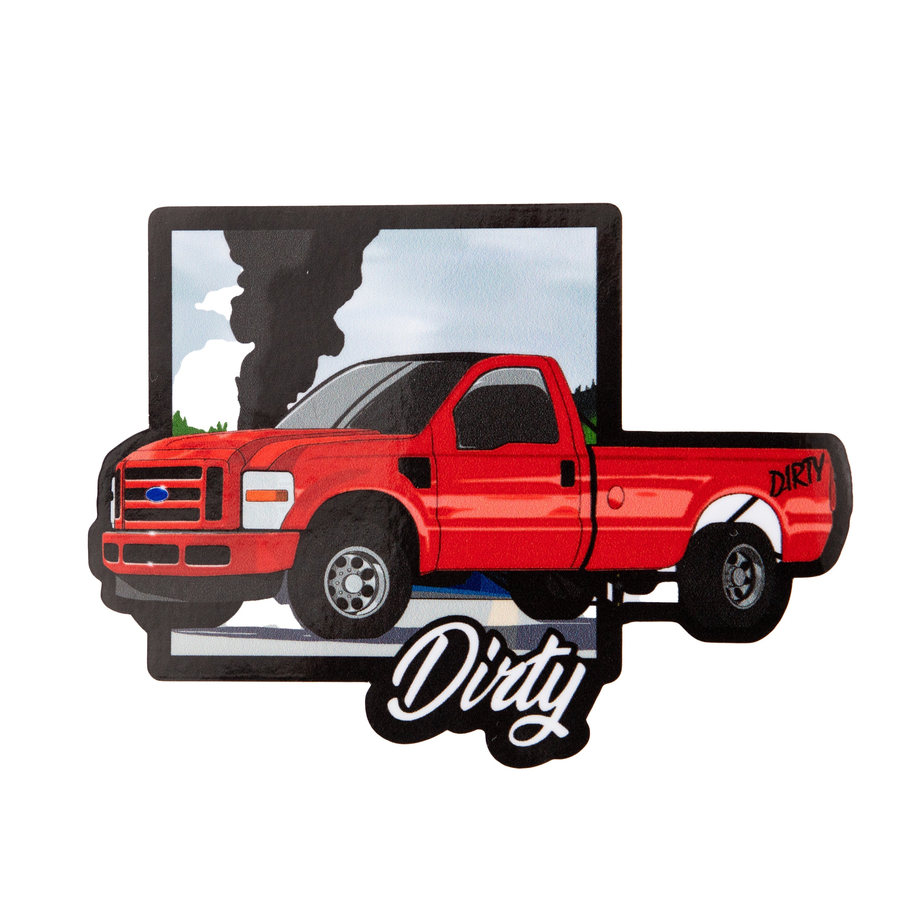 Hot! Dirty Diesel Cartoon Drag Truck Stickers