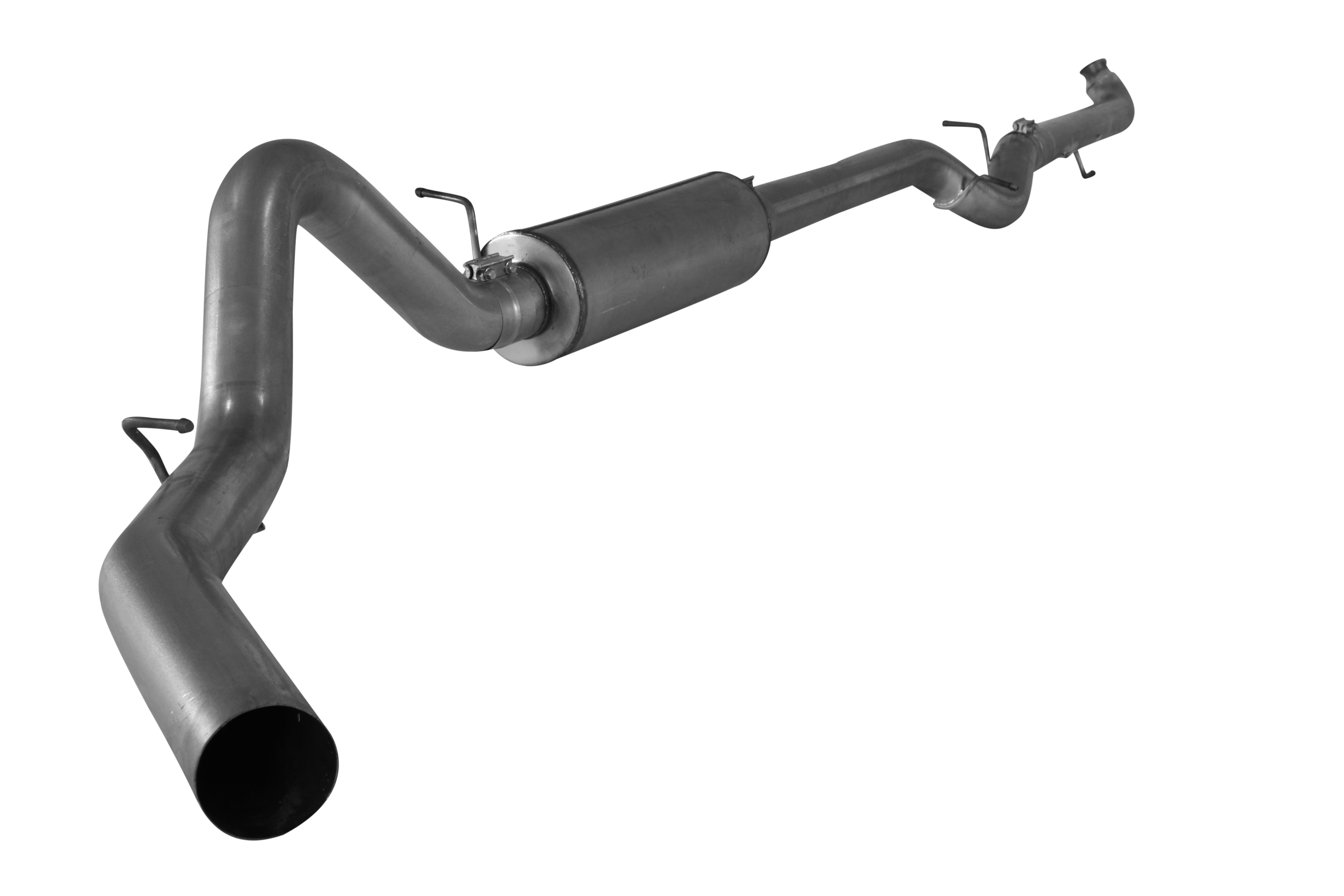 2001 - 2007 Duramax Turbo - Back Exhaust System (FLO - 801) with Muffler, Great Upgrade!