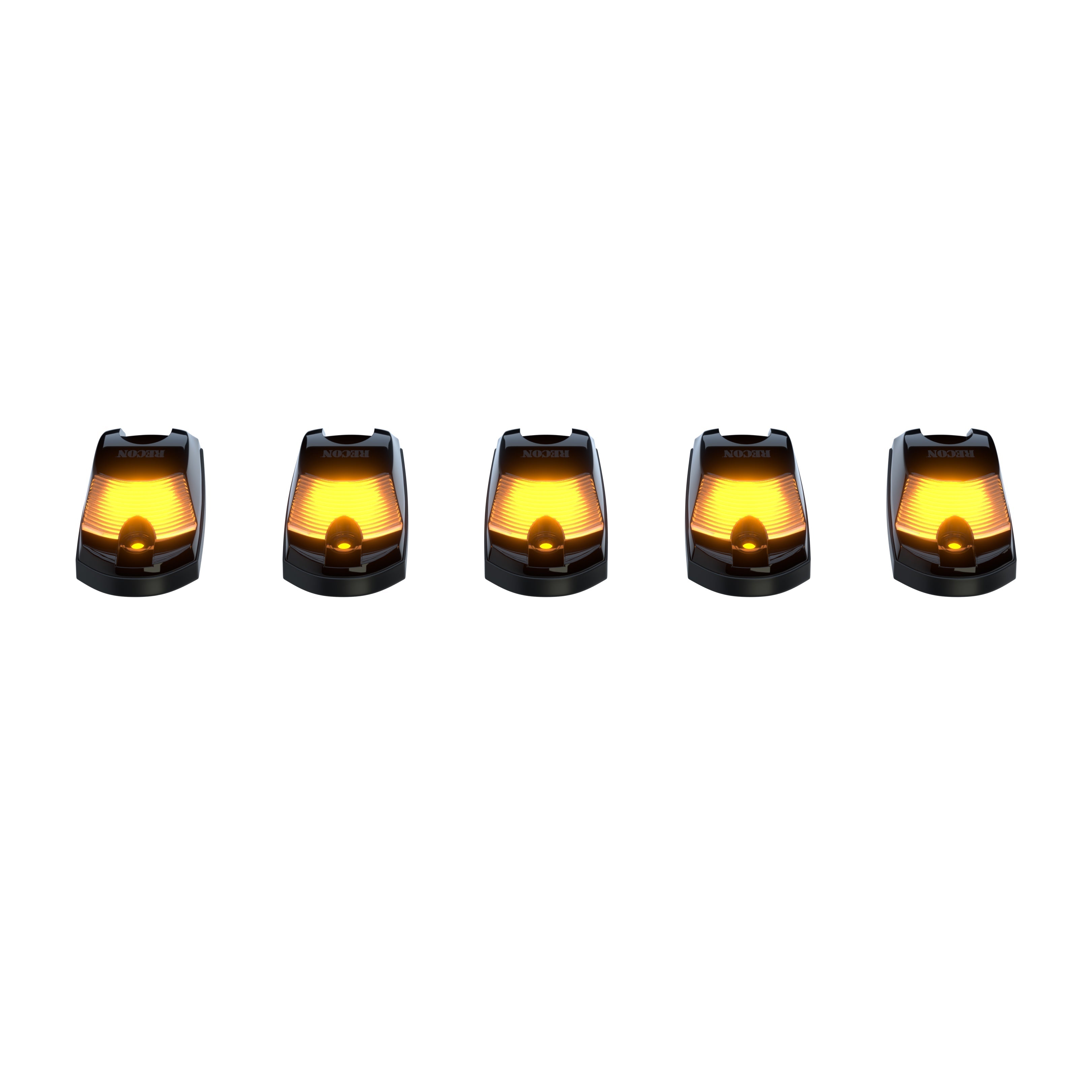 2017 - 2022 Ford F - Series 6.7L Powerstroke Amber LED Cab Lights Set with Smoked Lenses (264343BK)