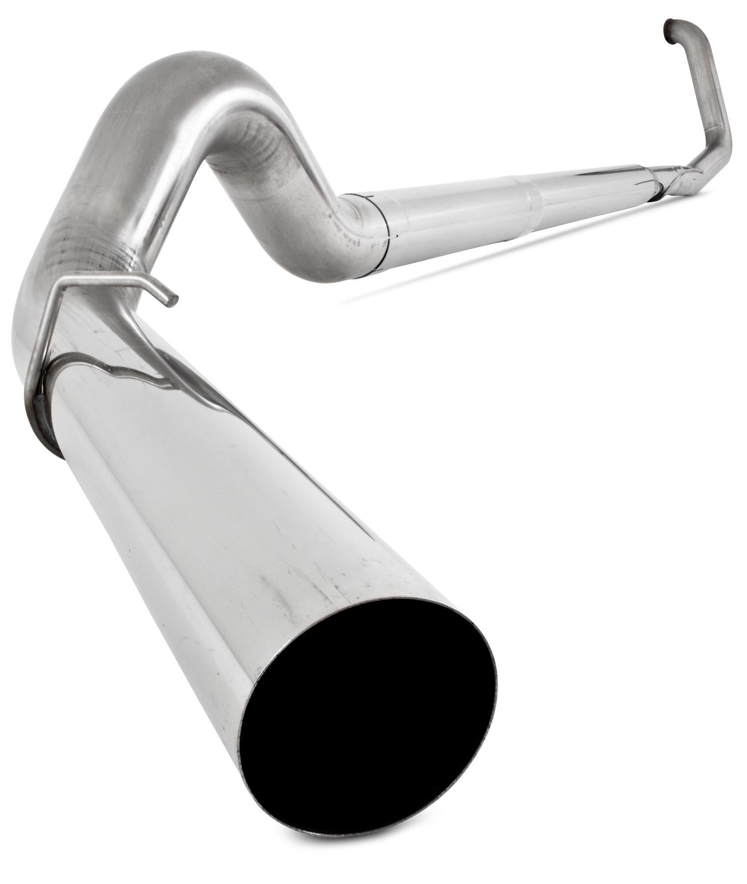1999 - 2002 Ford 7.3L Powerstroke 5' Turbo Back Exhaust, No Muffler (S62220PLM)