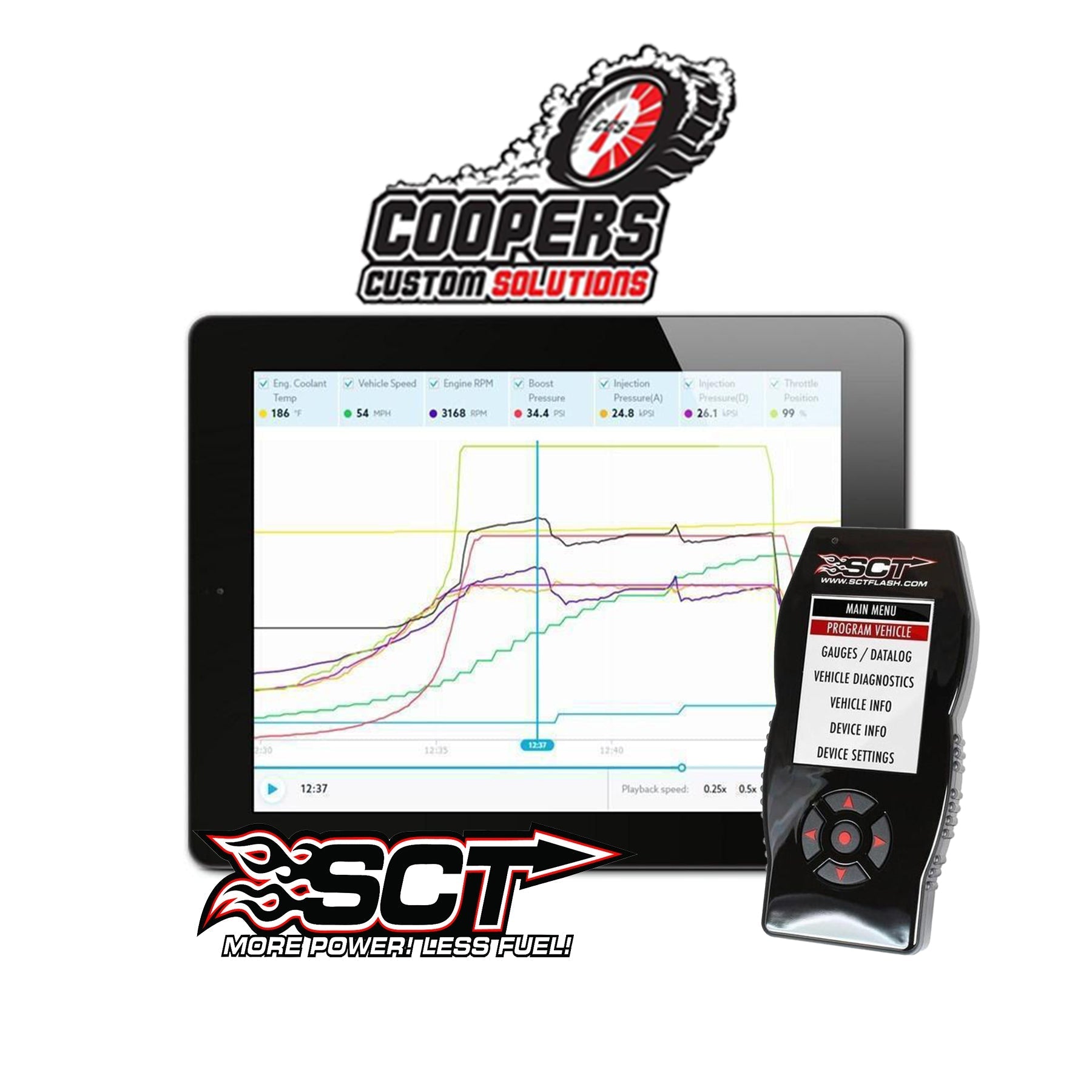 2008 - 2010 Ford F - Series 6.4L Powerstroke CCS Tuned SCT X4 Tuner