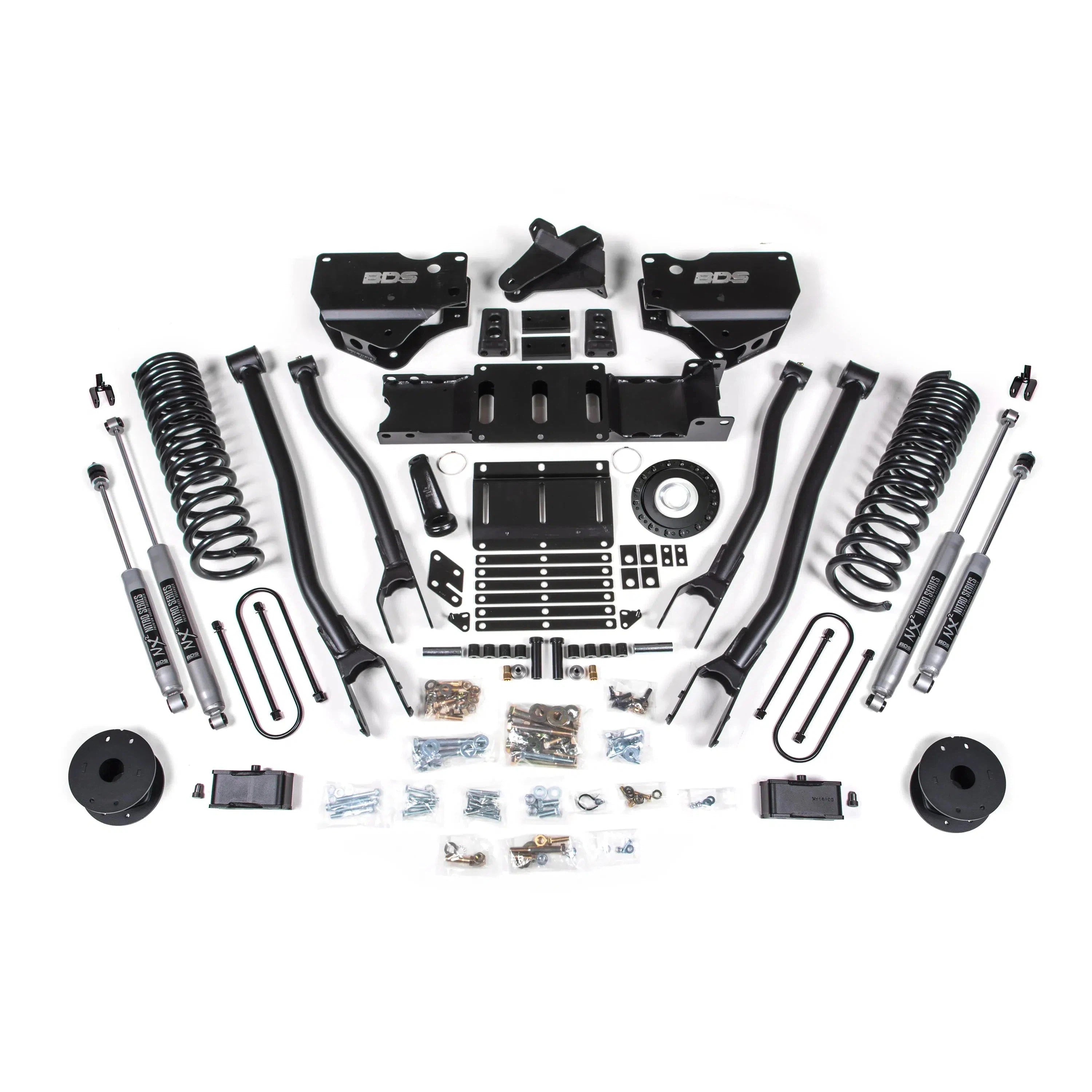 Hot Sale! 2019 - 2024 Ram 3500 4WD 6.7L Cummins BDS 4 - Inch Lift Kit with 4 - Link Conversion