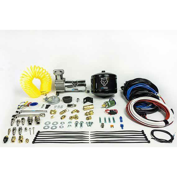 2003 - 2020 Cummins Premium Air Springs Combo: Wireless Controls + 1/2 Gal. Air Tank Kit (HP10002 - J - R - CB1)