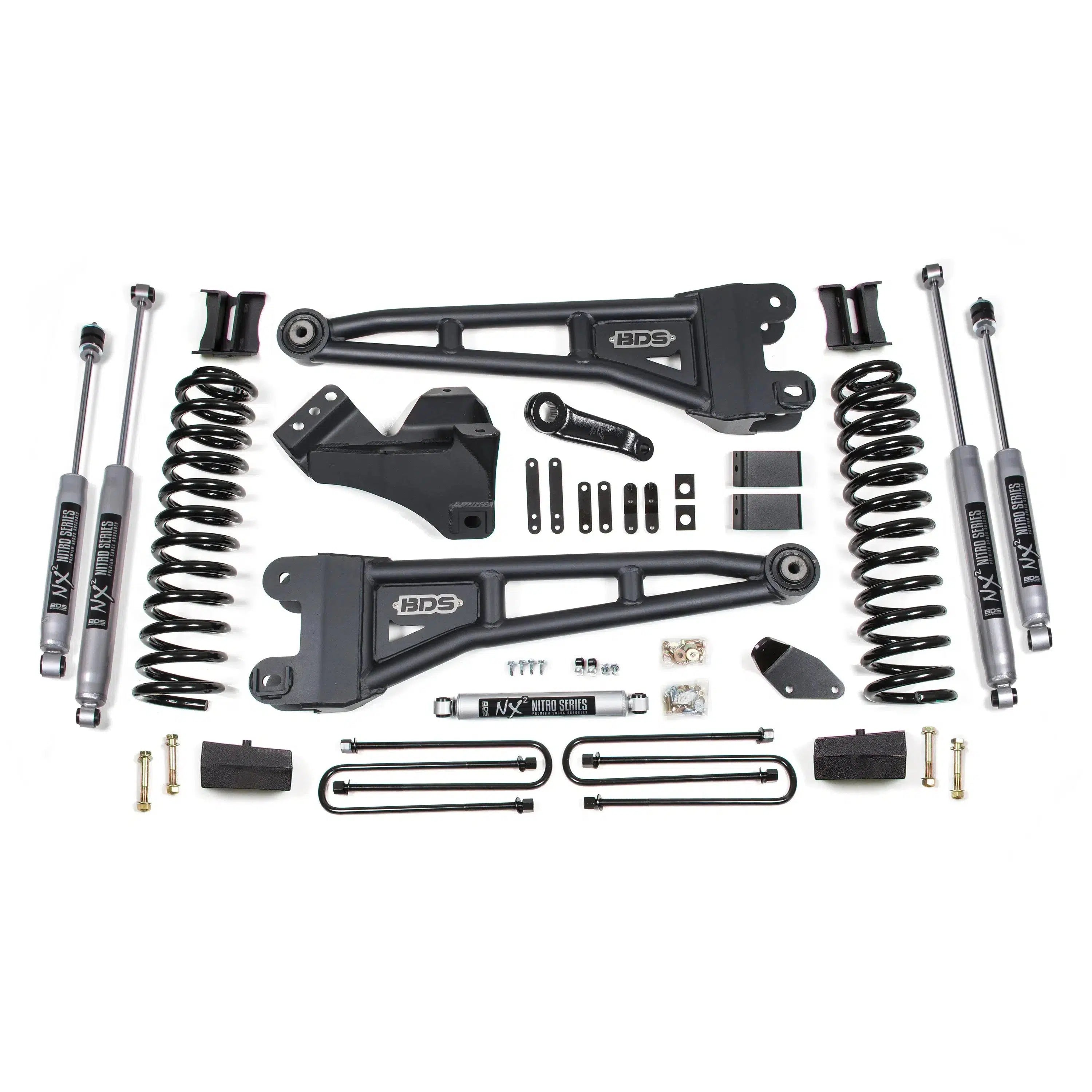 2005 - 2007 Ford F - Series 6.0L Powerstroke 4' Radius Arm Lift Kit (BDS1931H) - Upgrade Now!