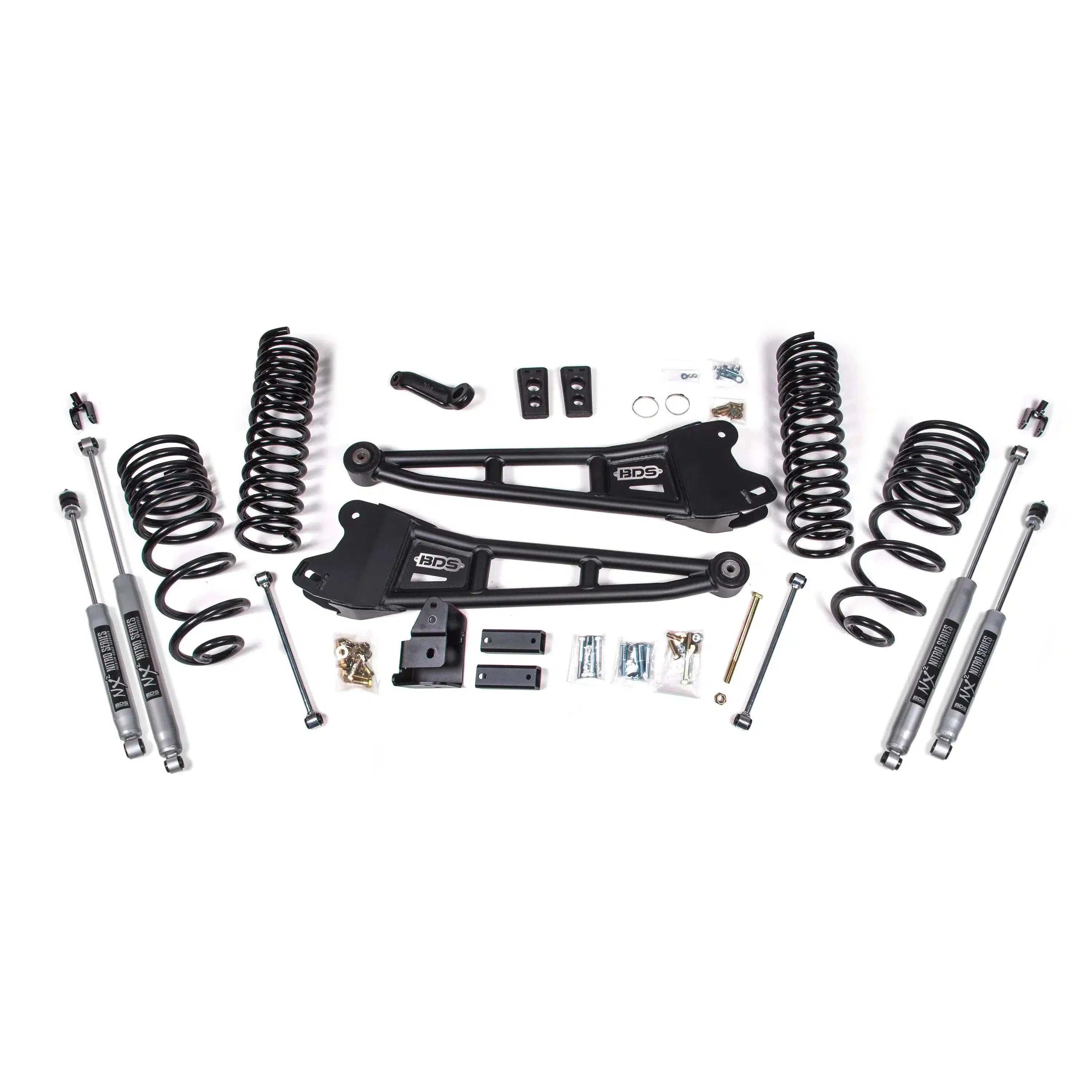 2014 - 2018 Dodge Ram HD 6.7L Cummins High - Strength 4 Radius Arm Lift Kit (BDS1762H)