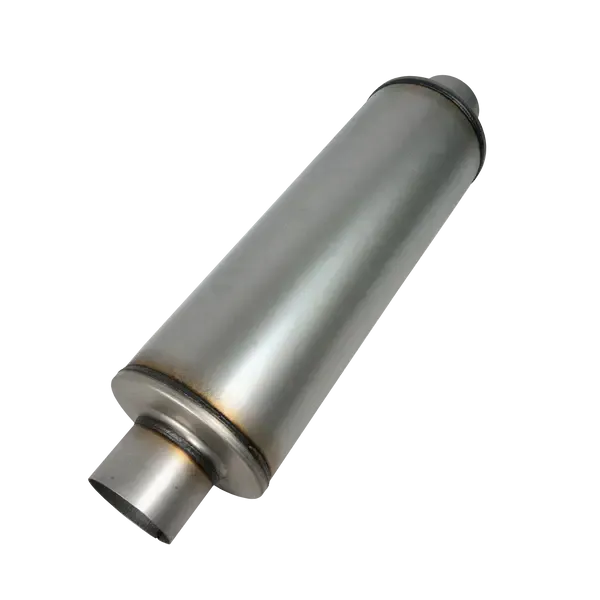Flo~Pro Universal Aluminized 8" Round Fiberglass Muffler - Noise Reduction & No Performance Loss! (FLO-6195)