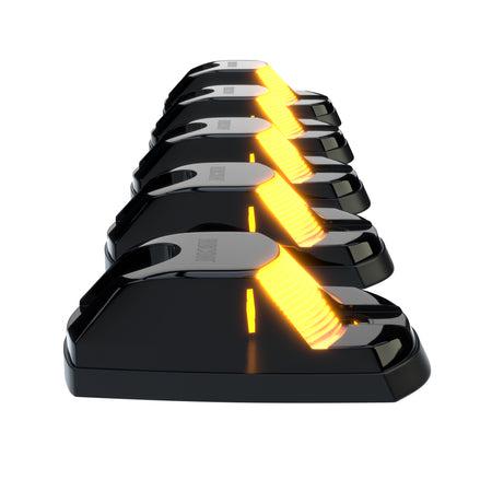 2017 - 2022 Ford F - Series 6.7L Powerstroke Amber LED Cab Lights Set with Smoked Lenses (264343BK)