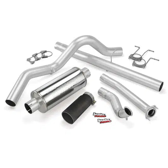 1994 - 1997 Ford F250/F350 7.3L Powerstroke 4 SS Turbo Back Exhaust System with Muffler (Hot Sale!)