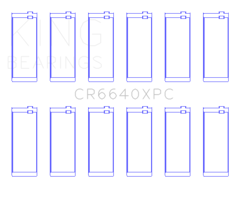 King High - Performance Coated Rod Bearing Set for BMW M20 & M50 2.0L/2.5L/2.7L (STDX Size)