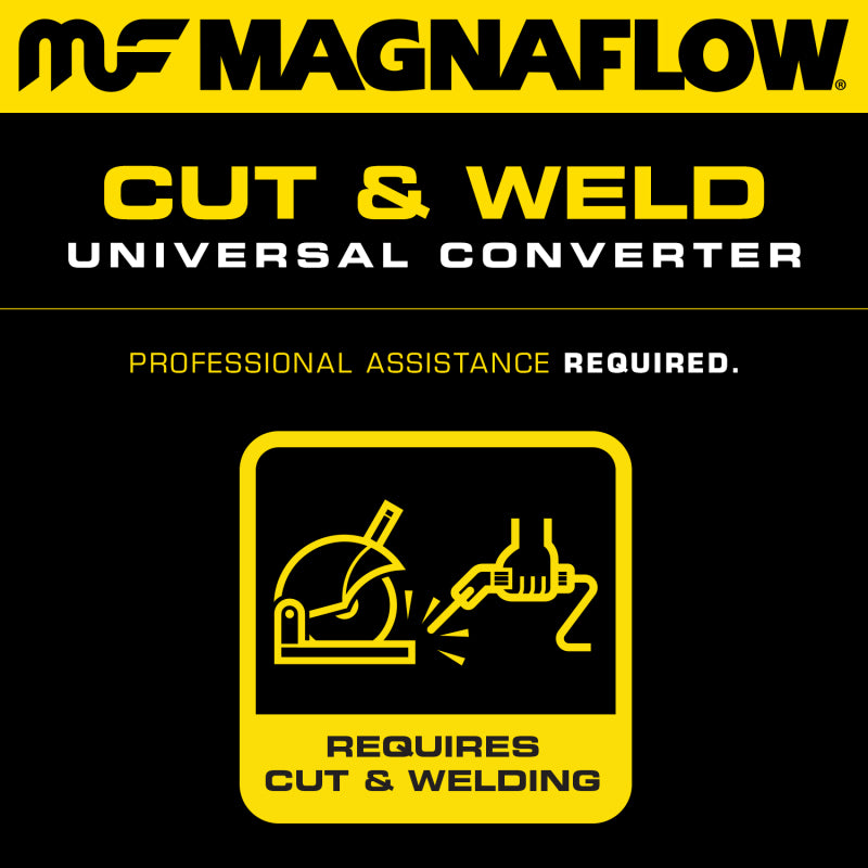 Hot Deal! MagnaFlow 2.25-inch Universal Catalytic Converter - PC2 Front