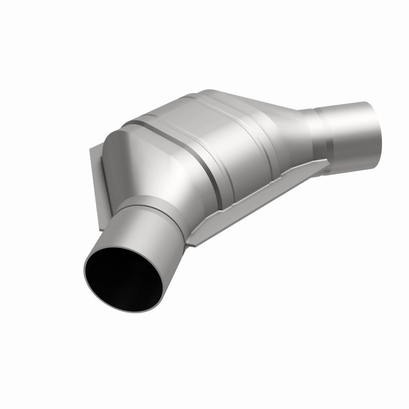 MagnaFlow 2.25 inch Angled Universal Catalytic Converter - Great Fit for Many Cars