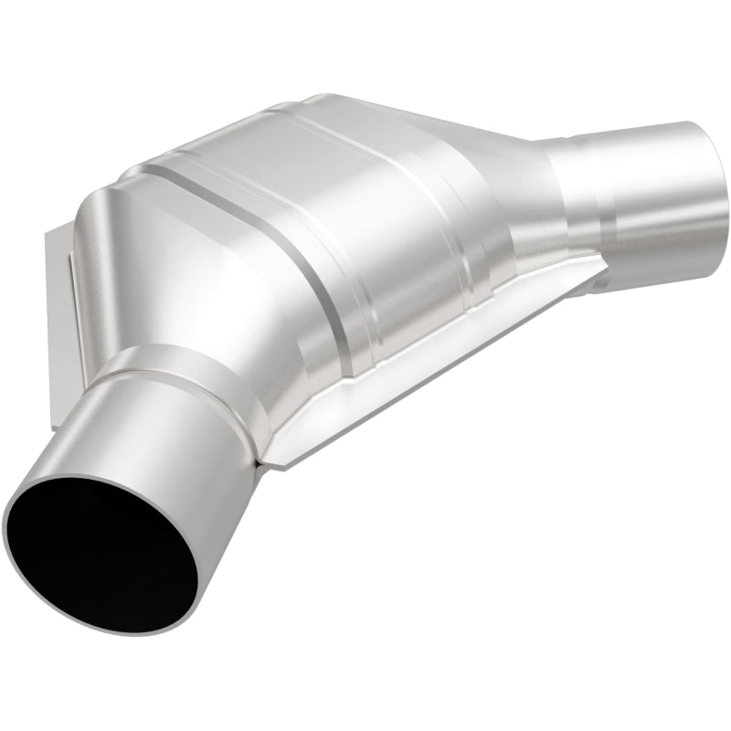 MagnaFlow 2.25 inch Angled Universal Catalytic Converter - Great Fit for Many Cars