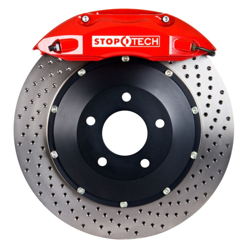 StopTech ST-40 355x32 Red Drilled Front Rotors for 93-98 Toyota Supra & 92-00 Lexus SC300/SC400