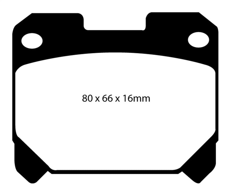EBC High - Performance Yellowstuff Rear Brake Pads for 93 - 98 Toyota Supra 3.0 Twin Turbo