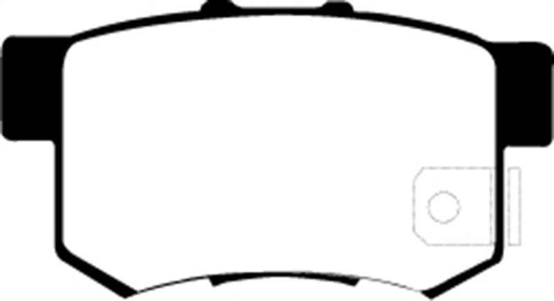 EBC Yellowstuff Rear Brake Pads - Ideal for 1997 Acura CL 2.2 & Multiple Models