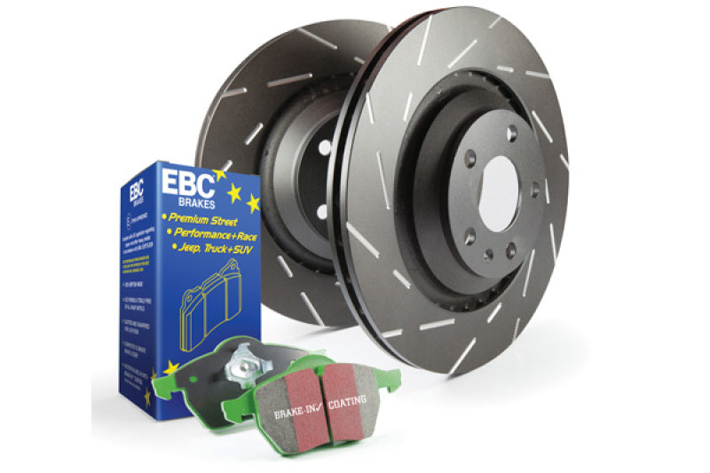 EBC S2 Brake Kits: Greenstuff Pads and USR Rotors for 2016 - 2023 Honda Civic