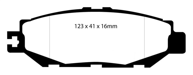 EBC Yellowstuff Rear Brake Pads for 93 - 94 Lexus LS400 4.0 - High - Performance Deal