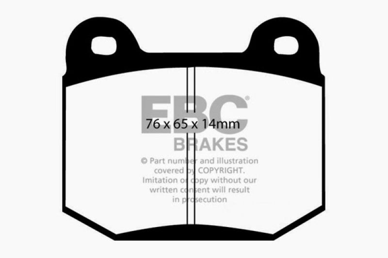 EBC Yellowstuff Rear Brake Pads - Ideal for 2003 - 2004 Infiniti G35 Manual (Brembo) & More!
