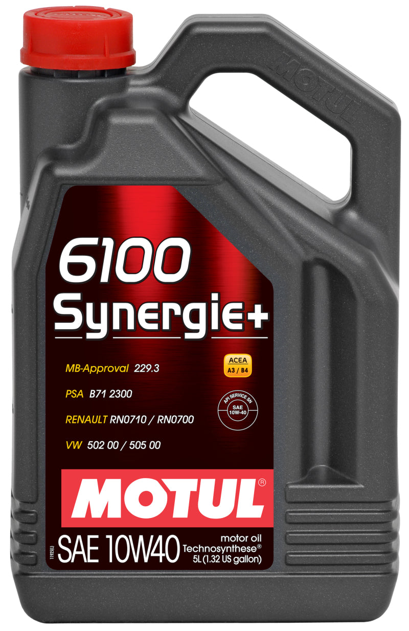 Motul 6100 SYNERGIE+ 10W40 Engine Oil - 4 x 5L Pack, High - Performance Deal