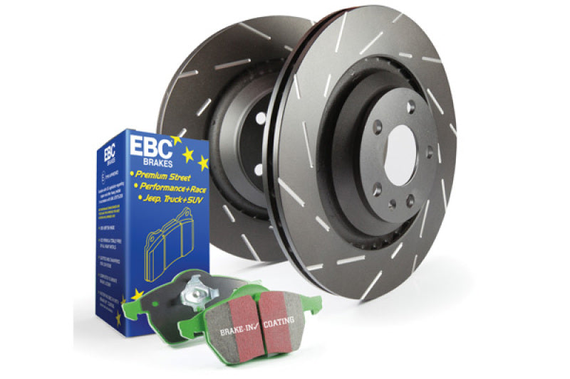 EBC S2 Brake Kits: Greenstuff Pads and USR Rotors for 2016 - 2023 Honda Civic