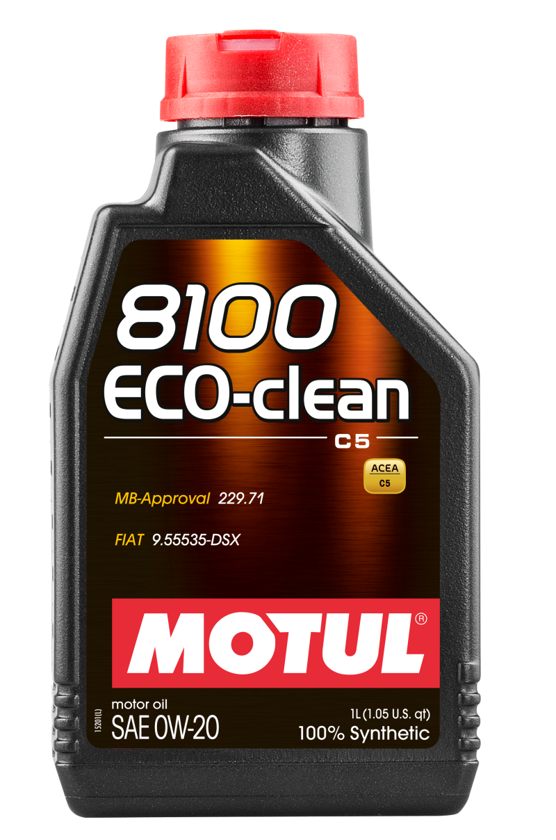 Motul 1L 8100 Eco-Clean 0W20 Fuel-Efficient Engine Lubricant