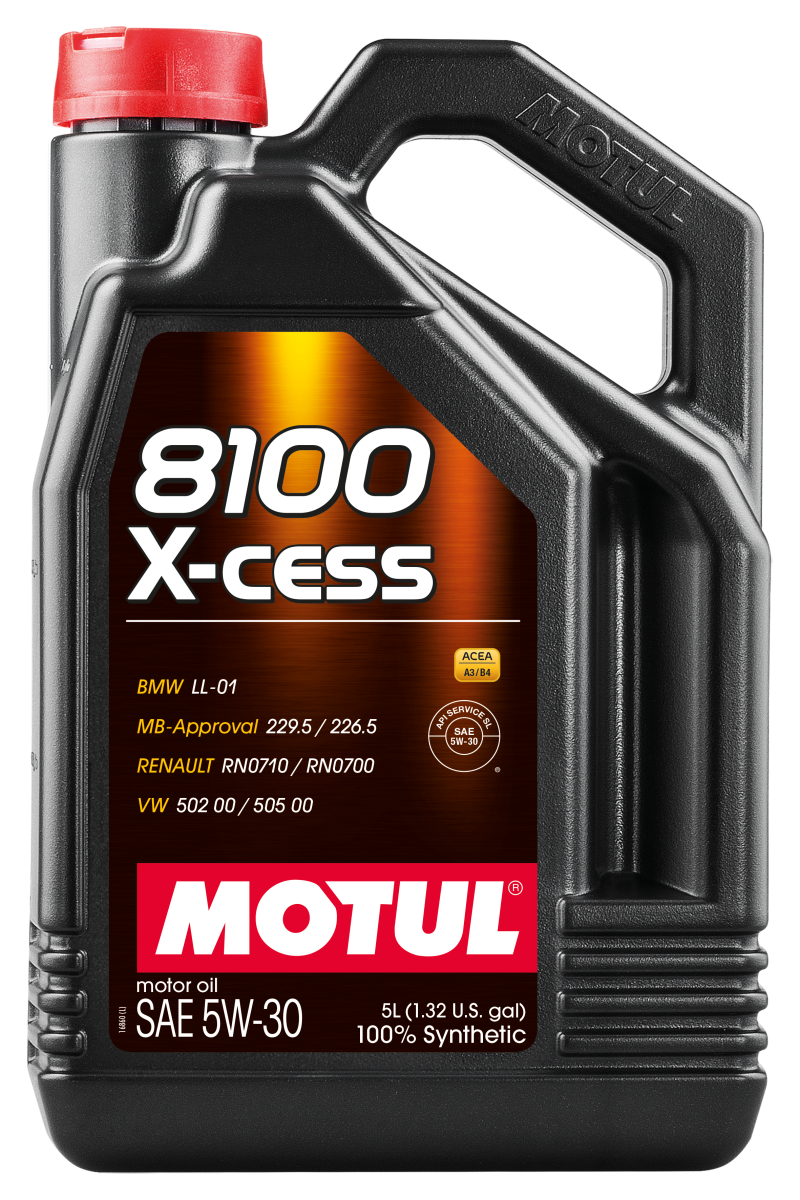 Motul 8100 5W30 X-CESS 5L Synthetic Engine Oil - Great Deal!