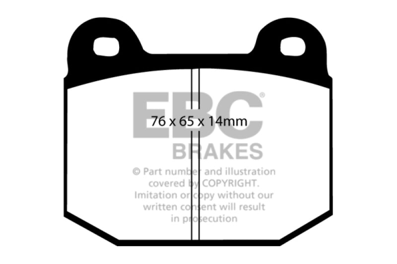 EBC Yellowstuff Rear Brake Pads - Ideal for 2003 - 2004 Infiniti G35 Manual (Brembo) & More!
