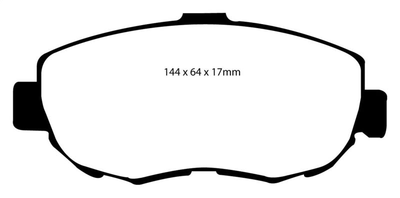 EBC High - Performance Yellowstuff Front Brake Pads for 93 - 97 Lexus GS300 3.0