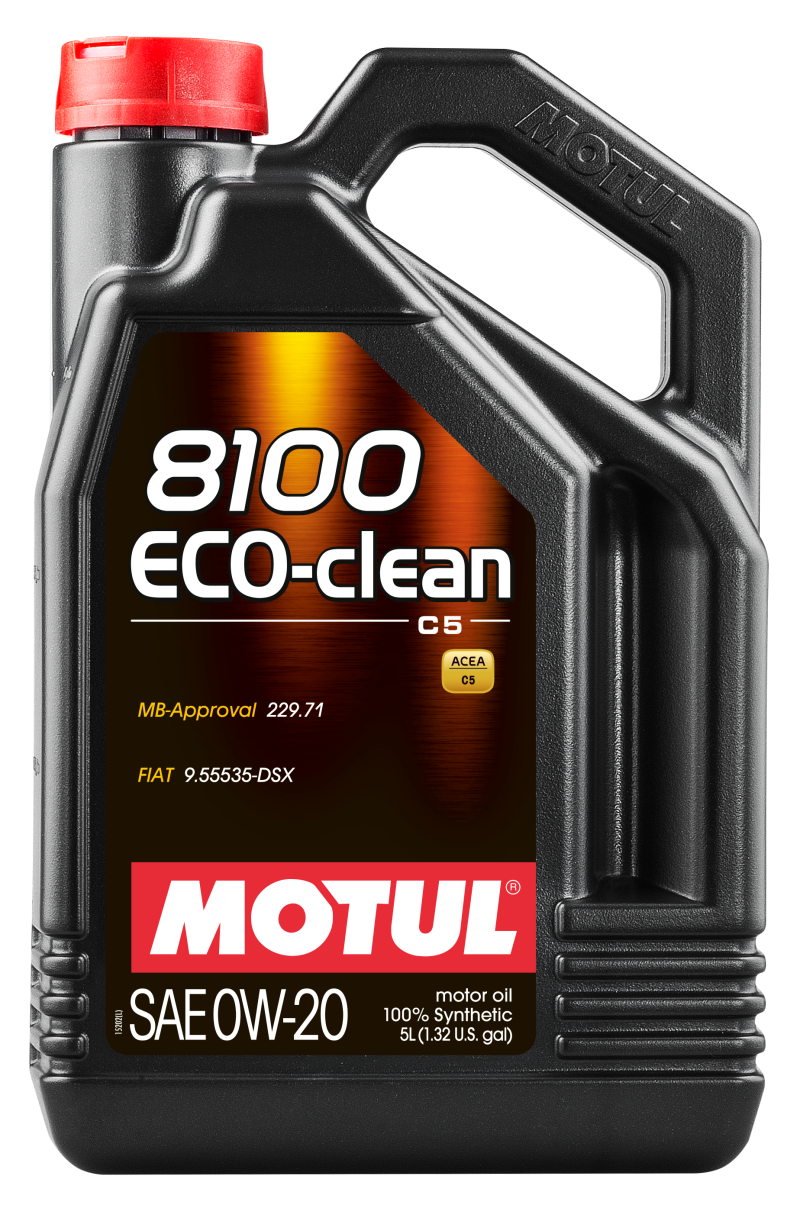 Hot Deal! Motul 5L 8100 0W20 Synthetic Engine Oil for Eco - Clean Performance