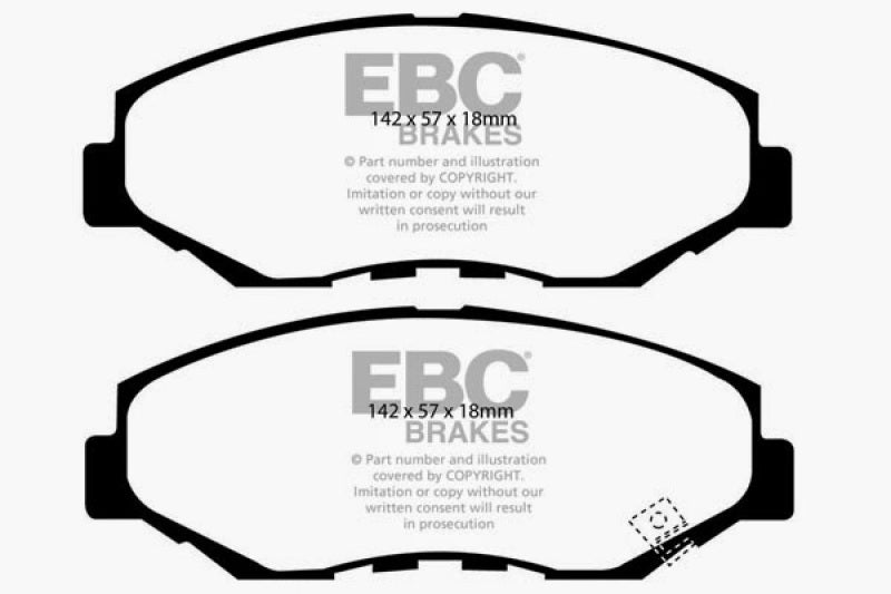 Hot Deal! EBC Yellowstuff Front Brake Pads for 2013 - 2015 Acura ILX 1.5 Hybrid