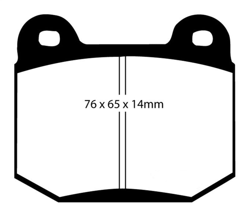 EBC Yellowstuff Rear Brake Pads - Ideal for 2003 - 2004 Infiniti G35 Manual (Brembo) & More!