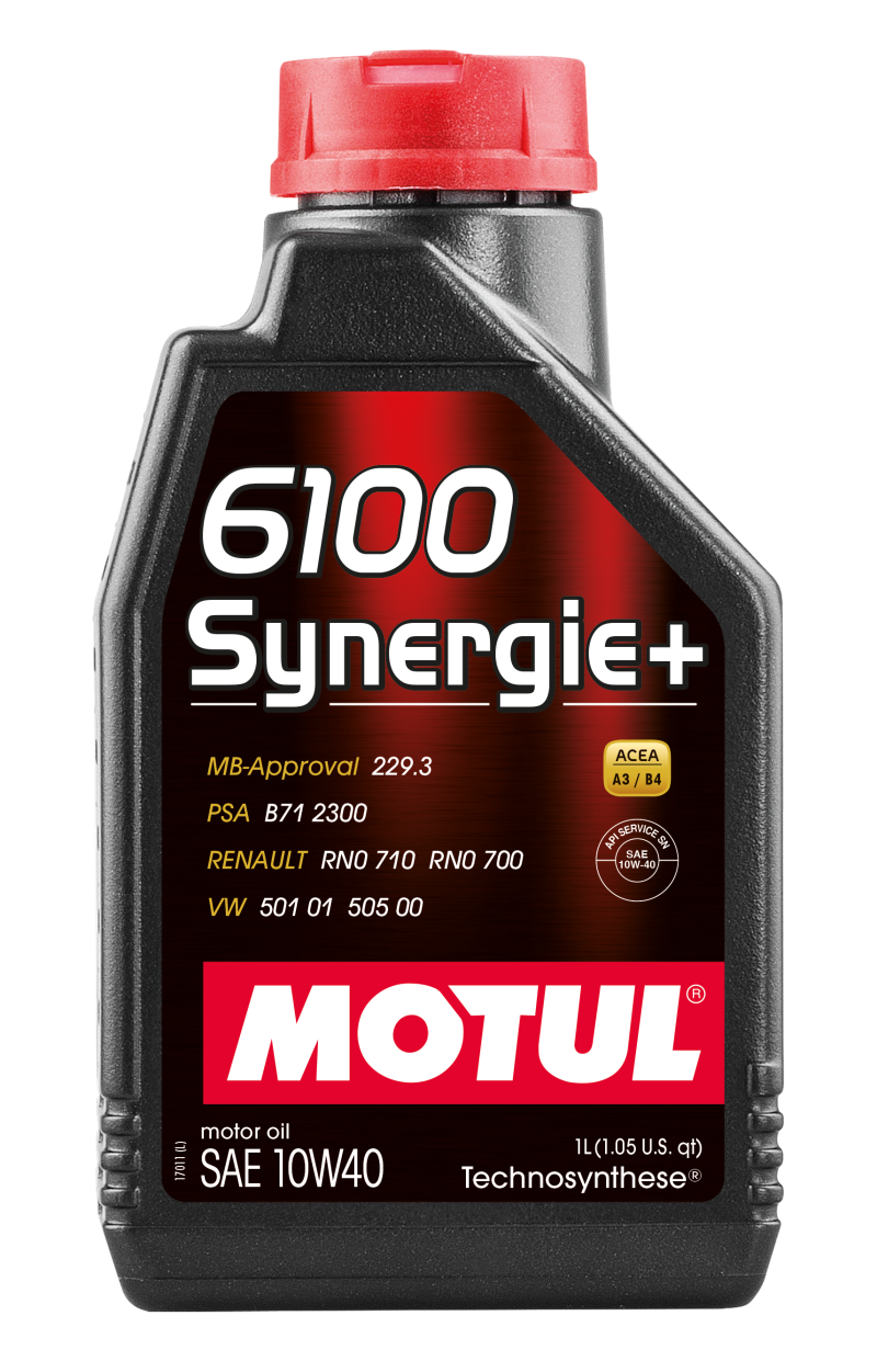Motul 1L 10W40 Technosynthese Engine Oil 6100 SYNERGIE+ - Great Deal for Your Engine