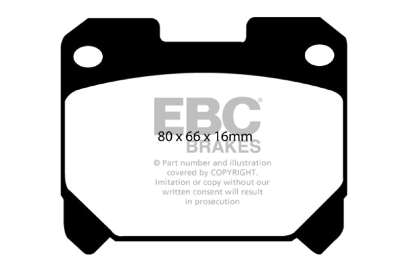 EBC High - Performance Yellowstuff Rear Brake Pads for 93 - 98 Toyota Supra 3.0 Twin Turbo