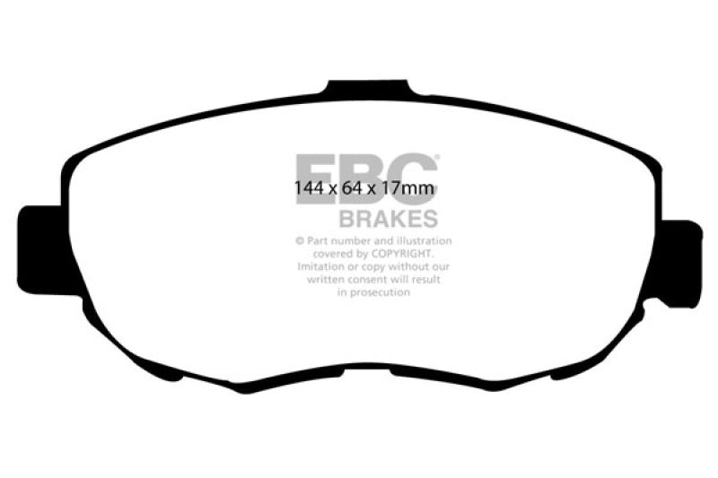 EBC High - Performance Yellowstuff Front Brake Pads for 93 - 97 Lexus GS300 3.0