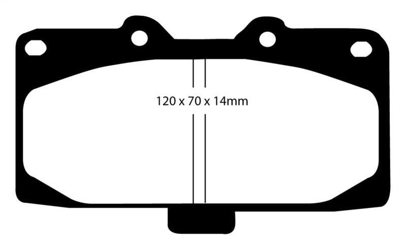 Hot Deal! EBC Yellowstuff Front Brake Pads for 89 - 95 Nissan Skyline (R32) 2.6 Twin Turbo GT - R