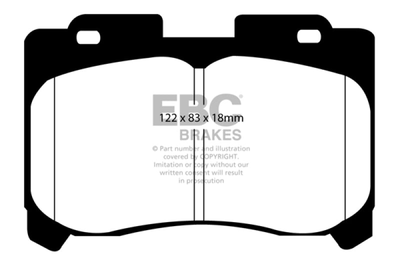 Hot Deal! EBC Yellowstuff Front Brake Pads for 93 - 98 Toyota Supra 3.0 Twin Turbo