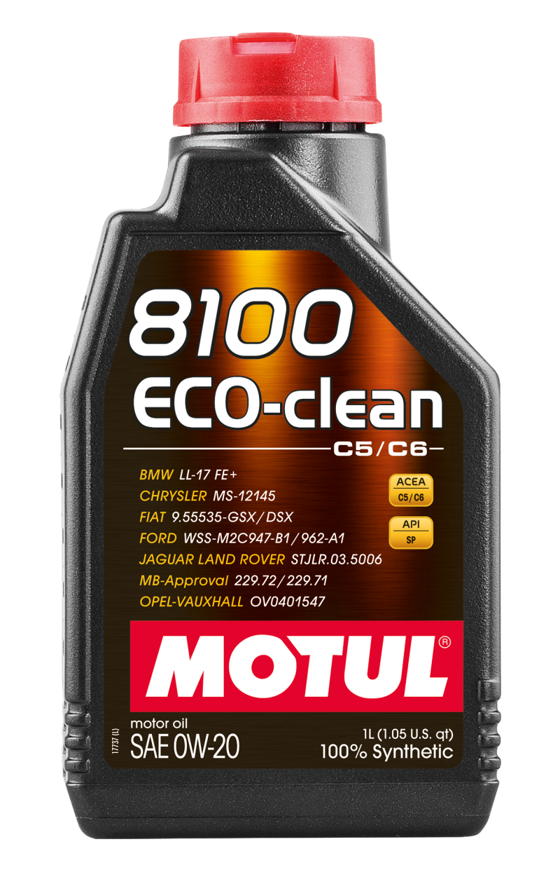 Motul 1L 8100 Eco-Clean 0W20 Fuel-Efficient Engine Lubricant