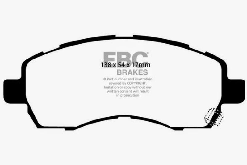 Hot Sale! EBC Yellowstuff Front Brake Pads for 1996 - 2002 Subaru Impreza and Legacy