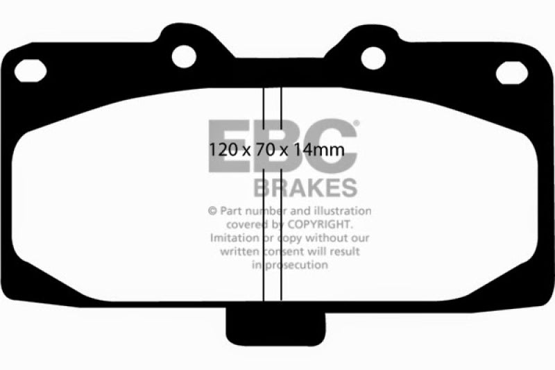 Hot Deal! EBC Yellowstuff Front Brake Pads for 89 - 95 Nissan Skyline (R32) 2.6 Twin Turbo GT - R