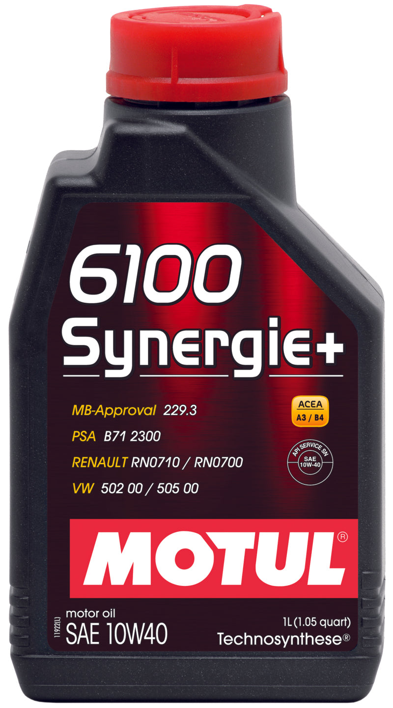 Motul 1L 10W40 Technosynthese Engine Oil 6100 SYNERGIE+ - Great Deal for Your Engine