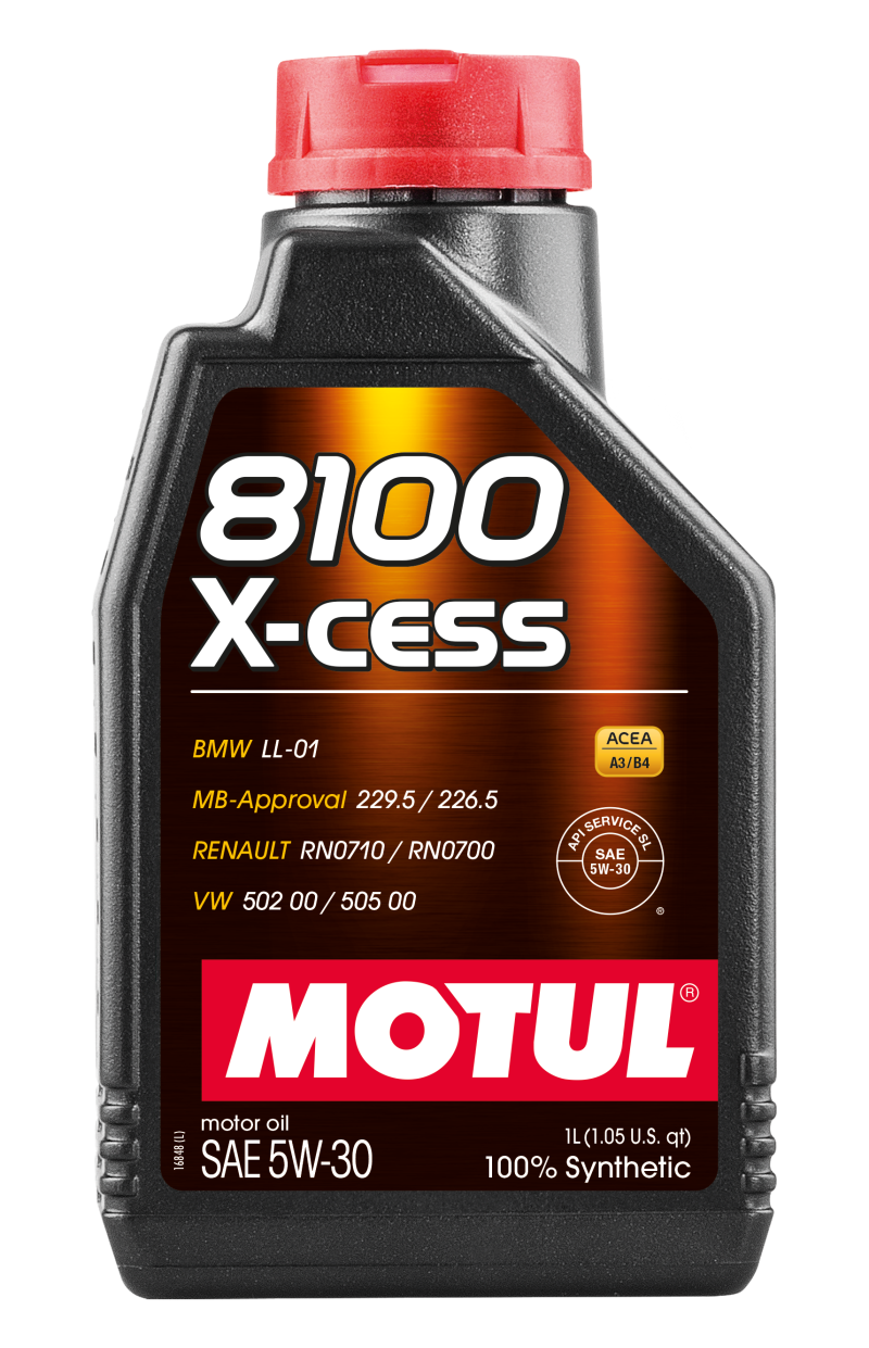 Hot Sale! Motul 8100 5W-30 X-CESS 1L Synthetic Engine Oil for Your Vehicle